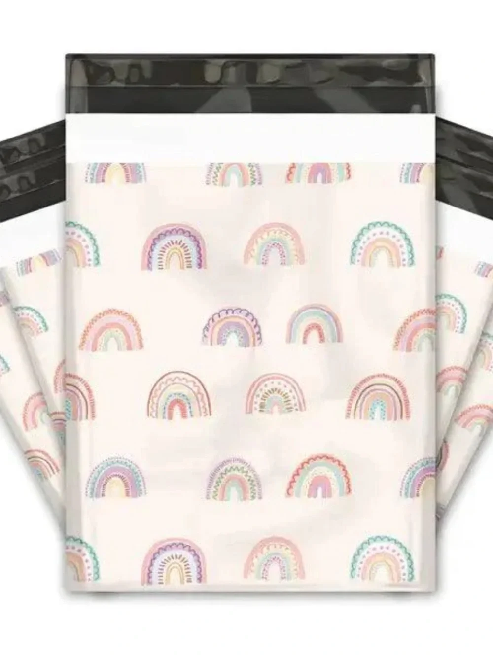 25 Rainbow Boho Polymailers 10x13 | Boho Shipping Bags | Boutique Packaging 🌈